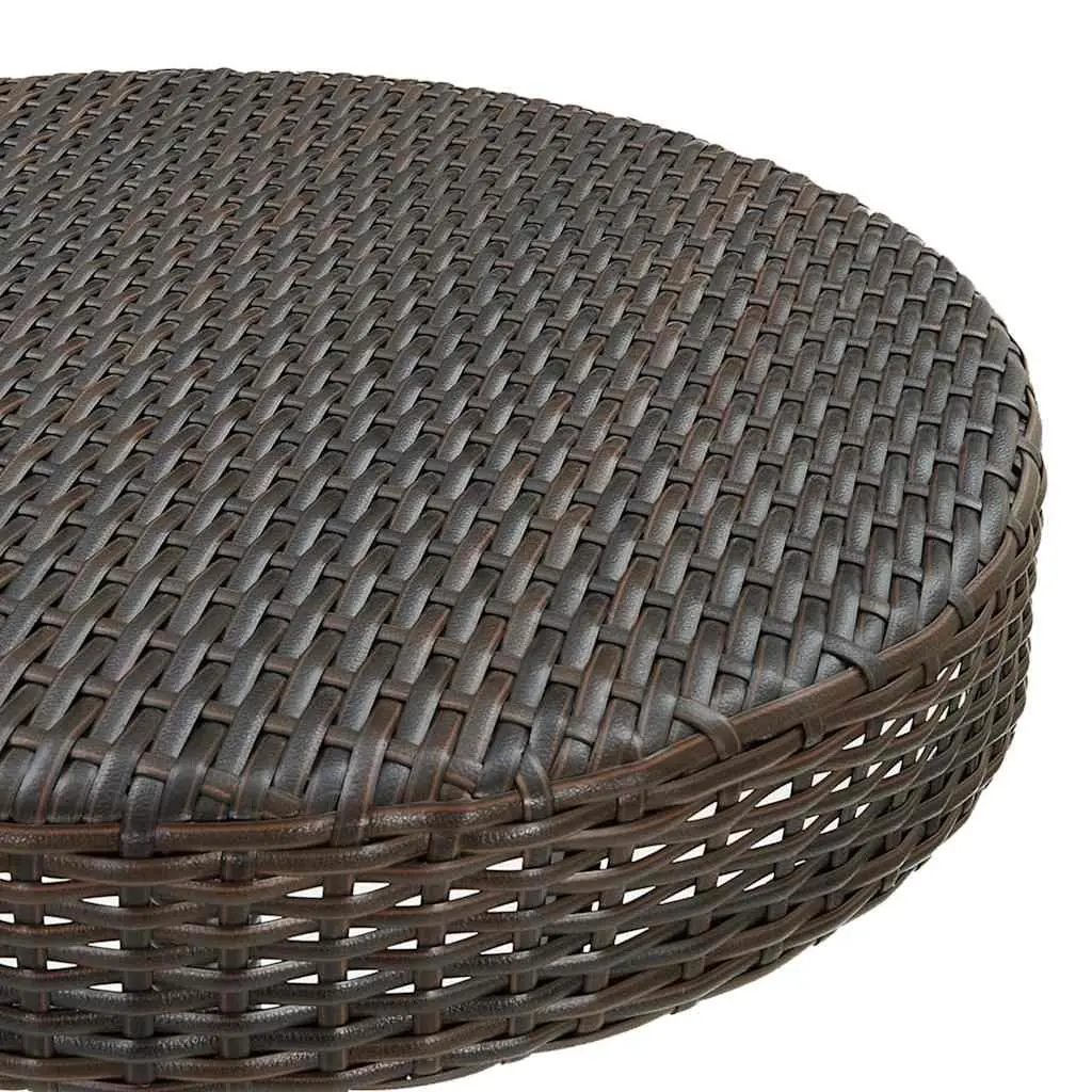 Garden Bar Set Brown 5 Piece Outdoor Bar Table and Stools Poly Rattan