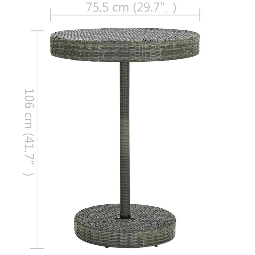 5-Piece Grey Bar Set for Outdoor Gatherings