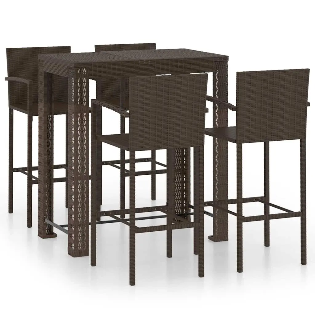 5 Piece Outdoor Bar Set
