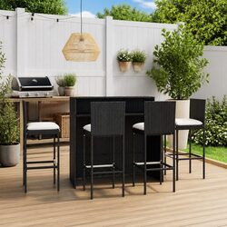 Compact 5-Piece Garden Bar Set for Entertaining