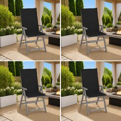 Outdoor Reclining Chair Set of 4