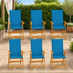 Relax Outdoors with Our 6-Piece Teak Garden Chair Set