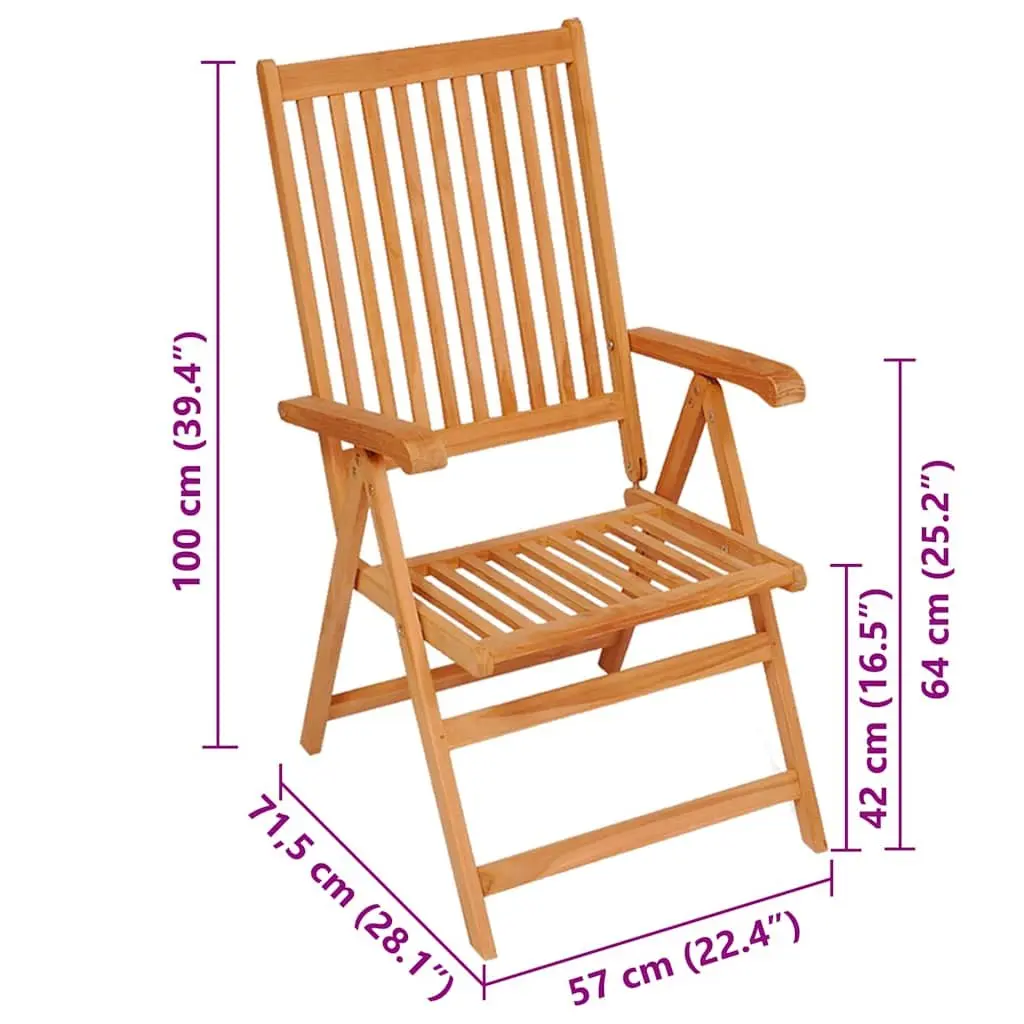 6-Piece Teak Garden Chair Set