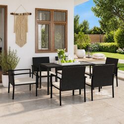 Compact and Reliable 7 Piece Outdoor Dining Set