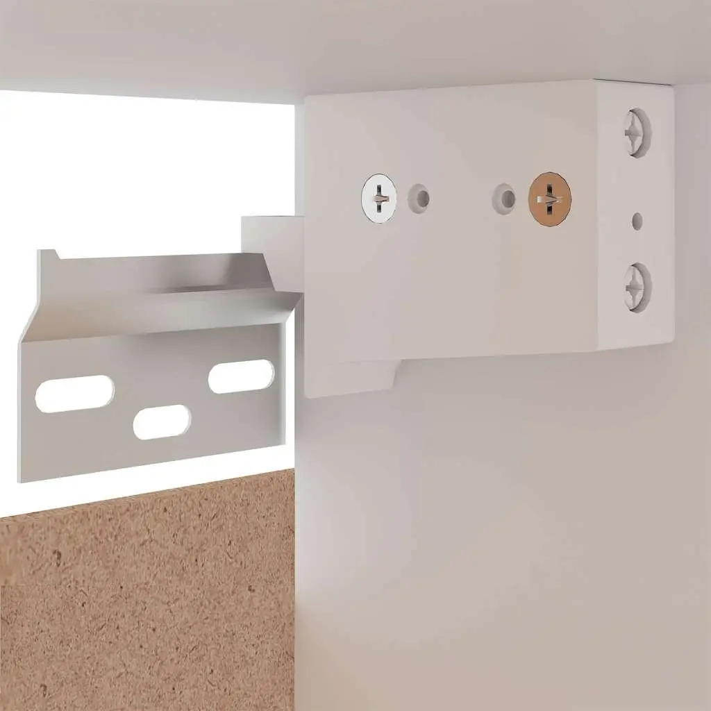 4 Piece Kitchen Cabinet Set White Storage Cupboards Engineered Wood Furniture