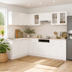 Compact 11-Piece Kitchen Cabinet Set for Smart Storage