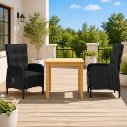 Compact and Stylish 3 Piece Garden Dining Set
