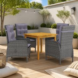 Compact 5-Piece Dining Set for Outdoor Spaces