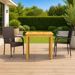 Compact 3 Piece Garden Dining Set for Any Outdoor Area