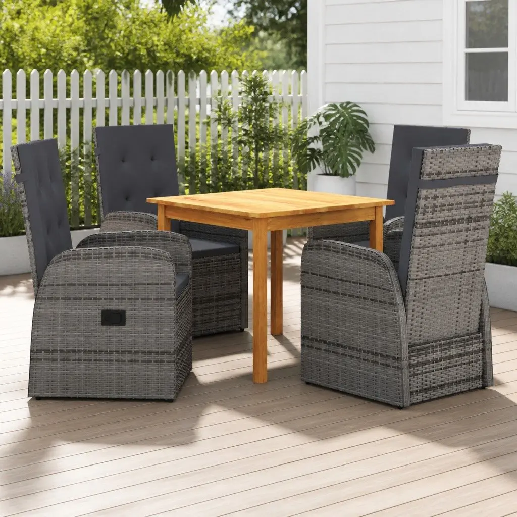 5-Piece Outdoor Dining Set with Comfort and Style