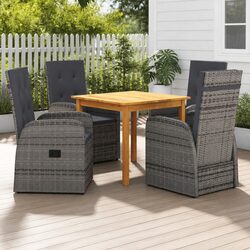 5-Piece Outdoor Dining Set with Comfort and Style