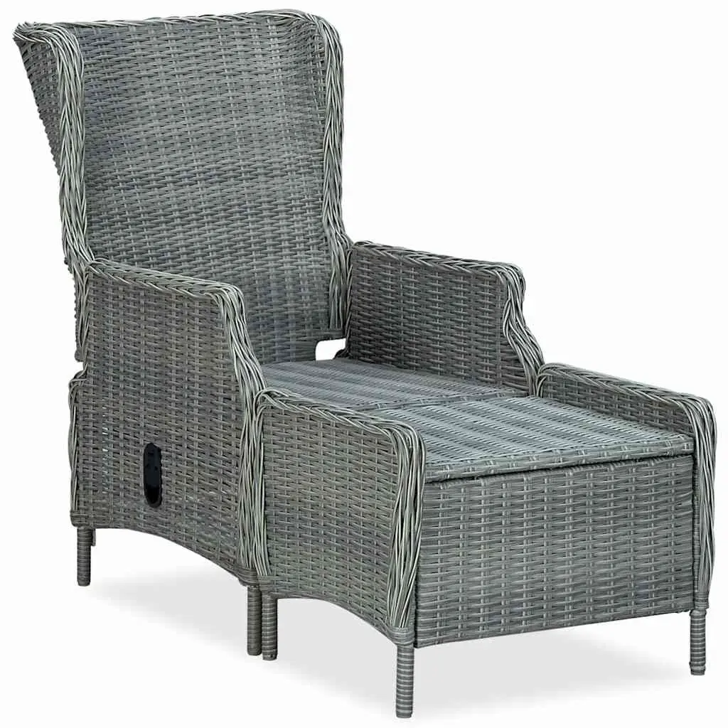 Garden Dining Set 5 Piece Outdoor Furniture Table Chair Stool Grey