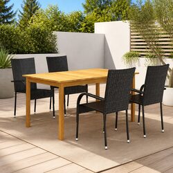 Compact & Efficient: 5 Piece Garden Dining Set