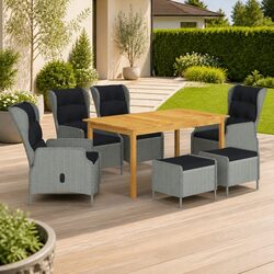Your Perfect 7-Piece Grey Rattan Garden Dining Set