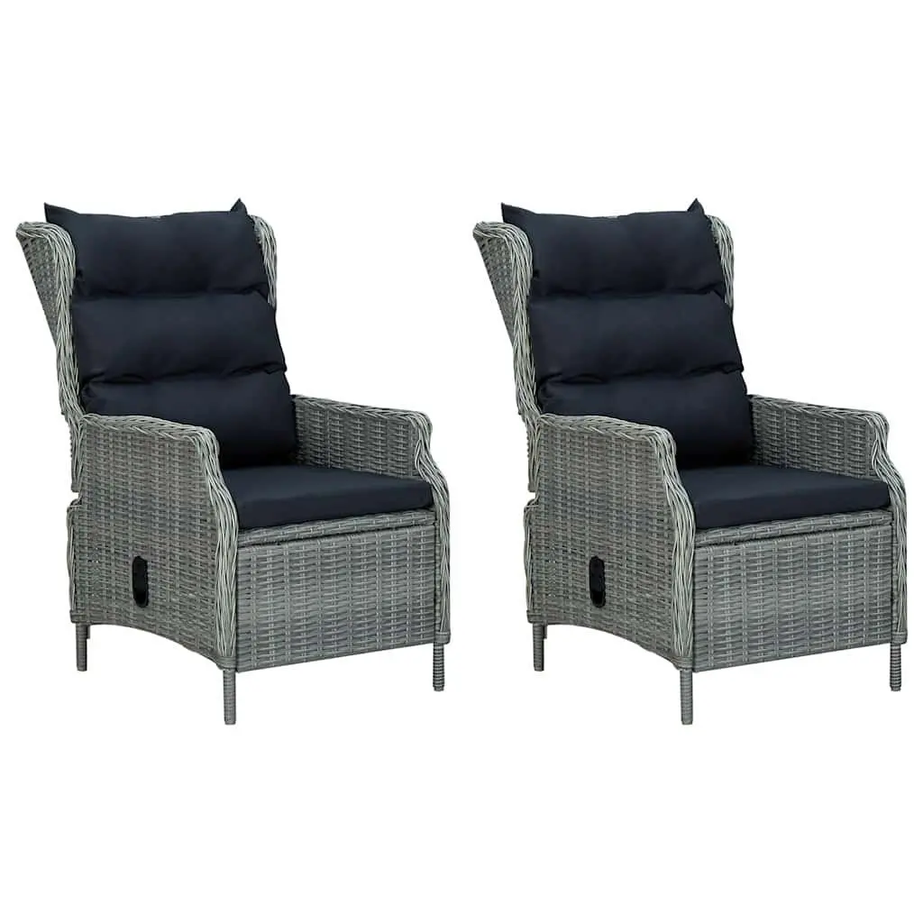 Garden Dining Set 7 Piece Outdoor Furniture Grey Rattan Chair Table Patio