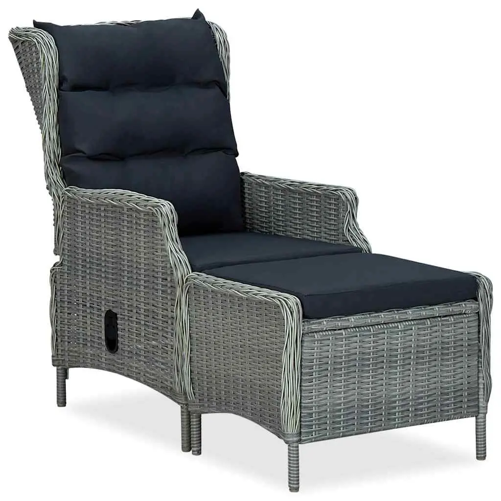 Garden Dining Set 7 Piece Outdoor Furniture Grey Rattan Chair Table Patio