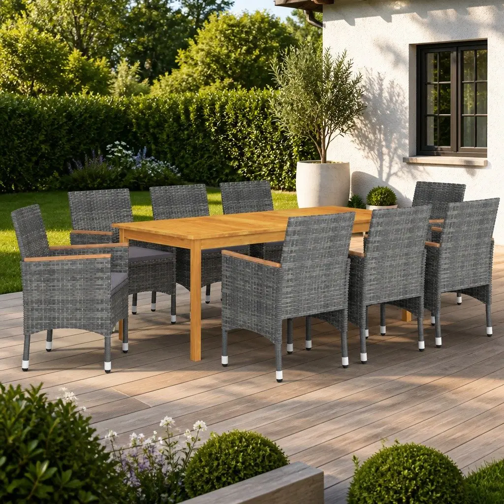 9 Piece Garden Dining Set