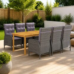 Compact 7-Piece Dining Set for Your Outdoor Gatherings