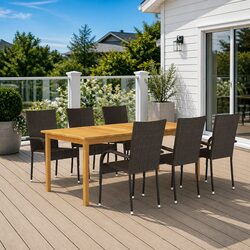 Compact and Stylish 7 Piece Outdoor Dining Set