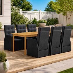 Compact and Stylish 7-Piece Outdoor Dining Set