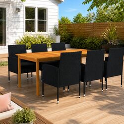 7 Piece Garden Dining Set for Outdoor Spaces