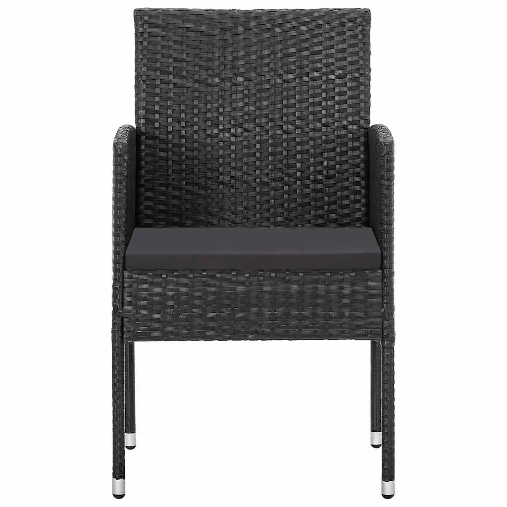 9 Piece Garden Dining Set in Black