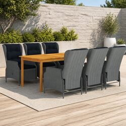 7-Piece Garden Dining Set: Compact and Reliable
