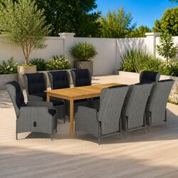 Invite Friends Over with Our 9 Piece Garden Dining Set