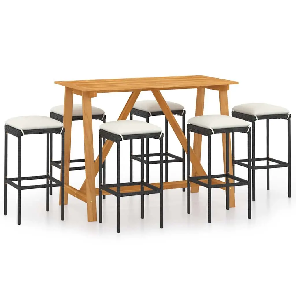 7 Piece Outdoor Bar Set for Relaxation