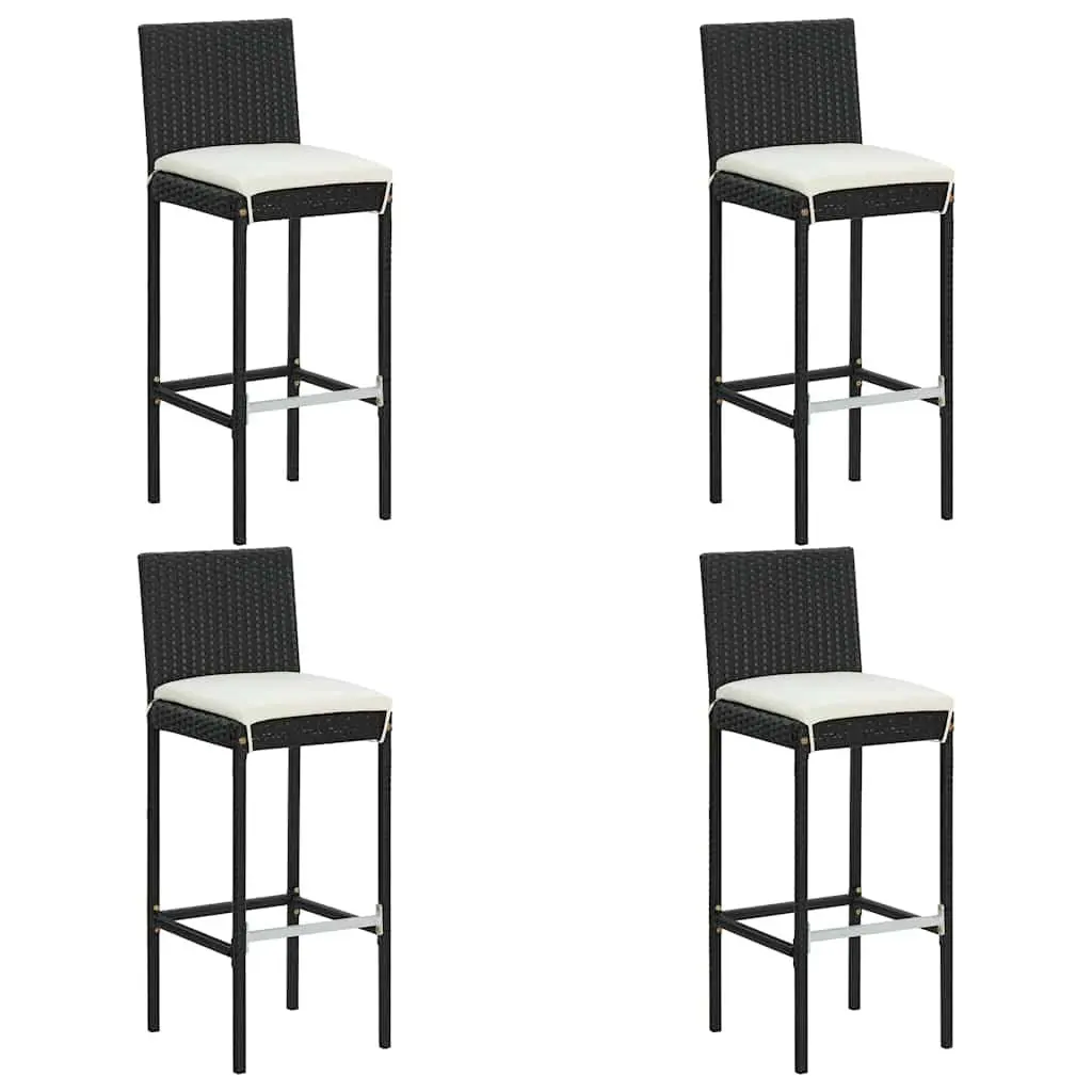 5 Piece Garden Bar Set in Black