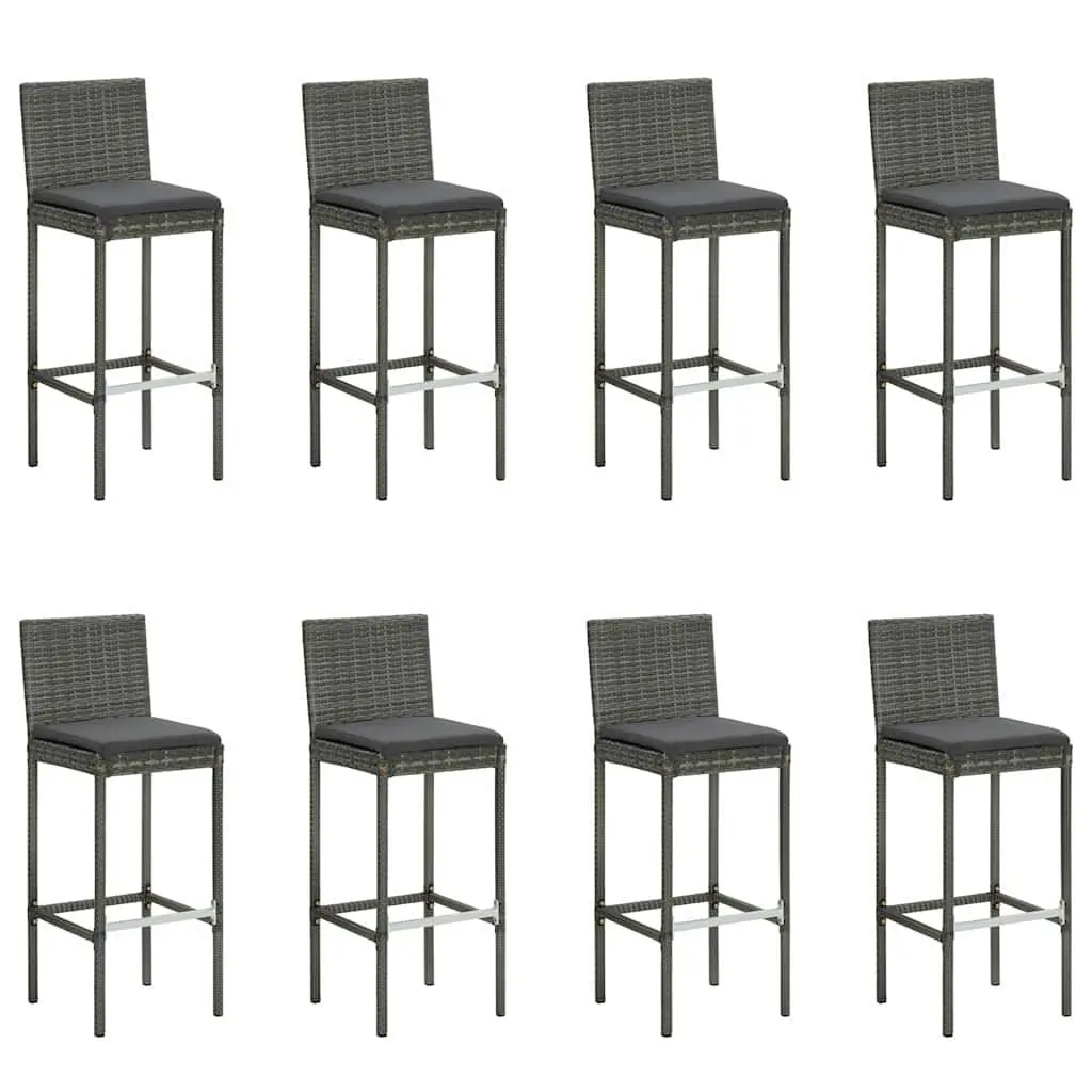 9 Piece Garden Bar Set with Removable Cushions