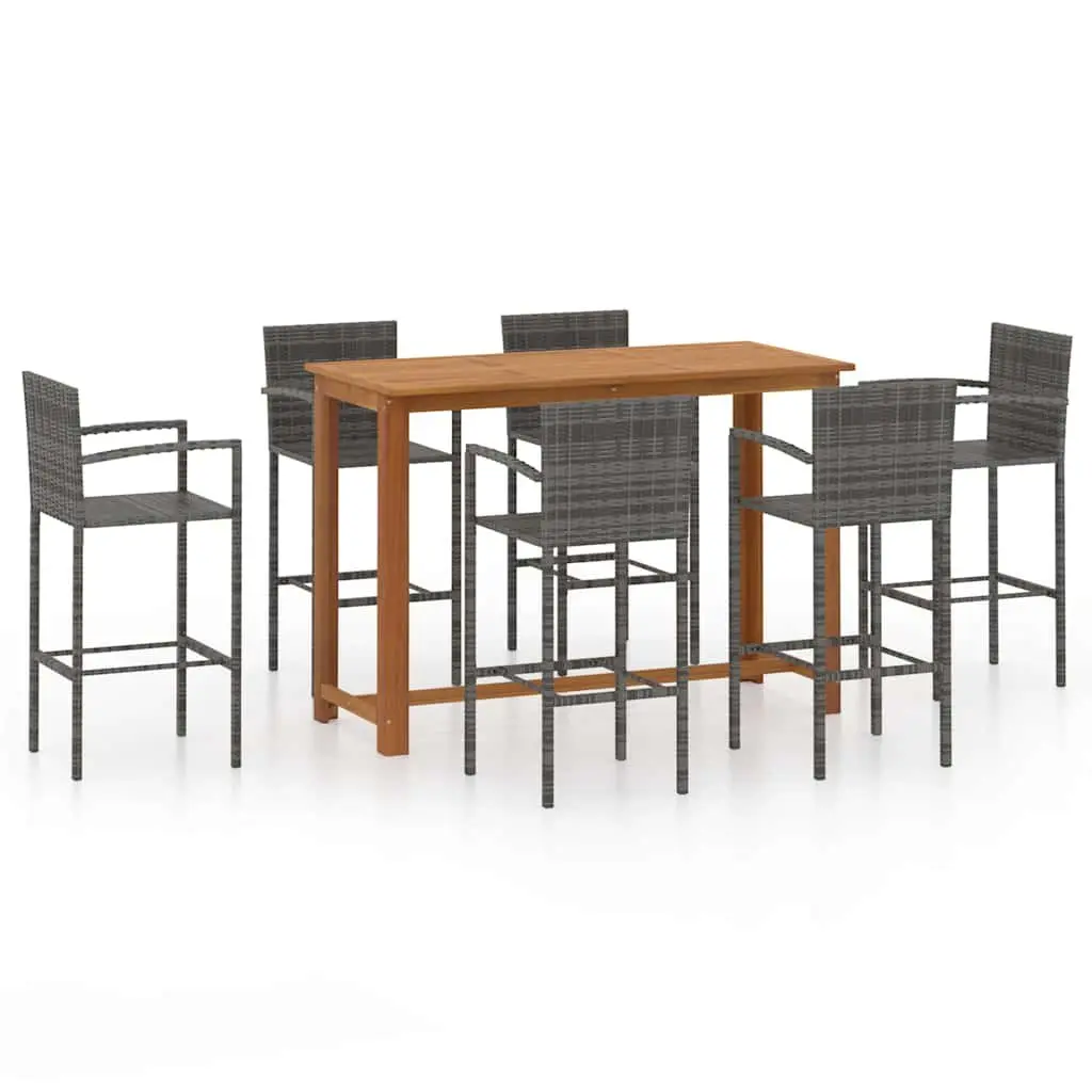 7 Piece Outdoor Bar Set