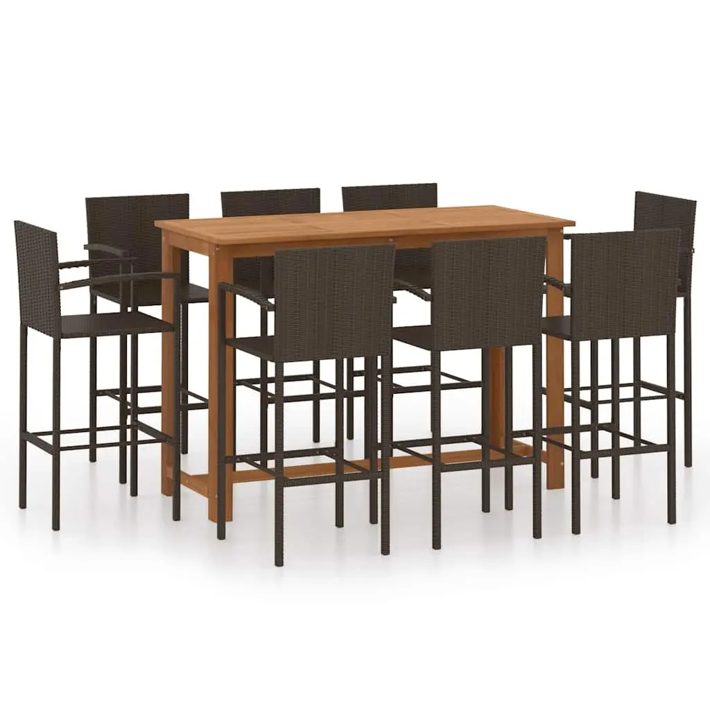 9 Piece Outdoor Bar Set