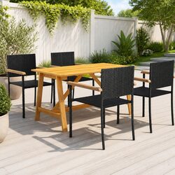Compact and Stylish 5 Piece Garden Dining Set