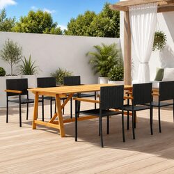 Concise 7 Piece Outdoor Dining Set – Durable & Easy Care