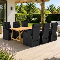 Concise and Reliable 7 Piece Garden Dining Set