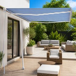 Freestanding Manual Retractable Awning: Your Outdoor Solution 300x250 cm
