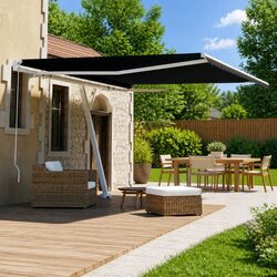 Compact 400x300 cm Retractable Awning for Outdoor Comfort