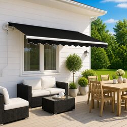 Compact Manual Retractable Awning 3x2.5m with Ease of Use