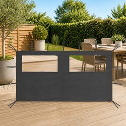 Gazebo Sidewall with Windows 4x2m Outdoor Party Tent Panel Mosquito Screen