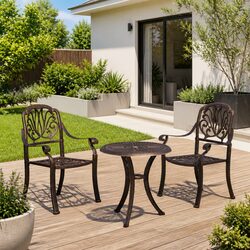 Compact 3 Piece Bistro Set for Any Patio