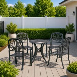 Compact 5 Piece Bistro Set for Your Outdoor Area