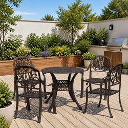 Concise 5 Piece Bistro Set – Outdoor Furniture