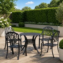 Concise 5-Piece Bistro Set for Outdoors