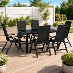 7-Piece Garden Dining Set for Outdoor Use