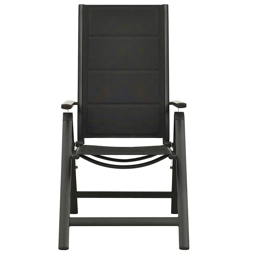 9 Piece Garden Dining Set Anthracite Outdoor Furniture Patio Table Chairs Foldable