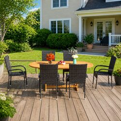 Compact and Stylish 7 Piece Garden Dining Set