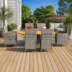 Compact and Quality 7-Piece Garden Dining Set