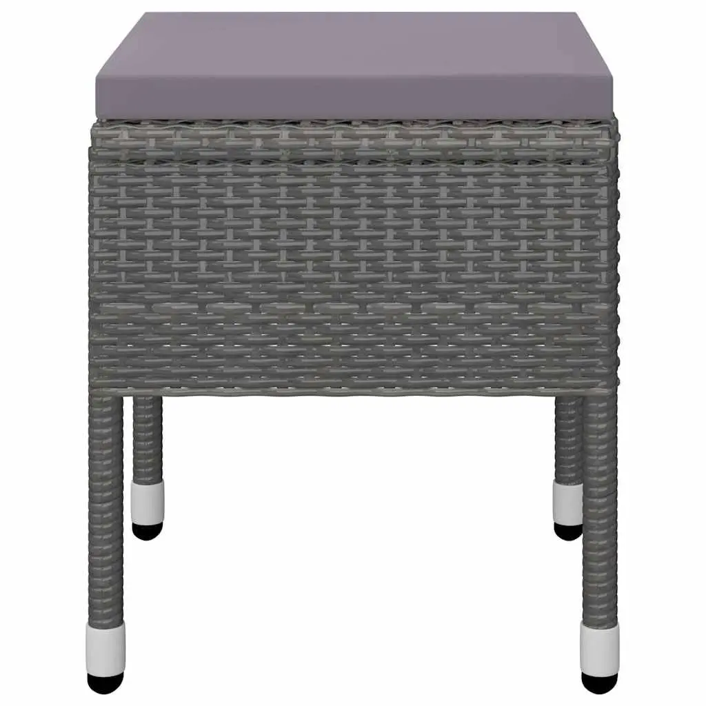 Garden Dining Set 5 Piece Outdoor Table Chairs Grey Patio Furniture