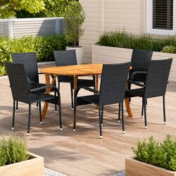 Compact and Confident 7-Piece Outdoor Dining Set